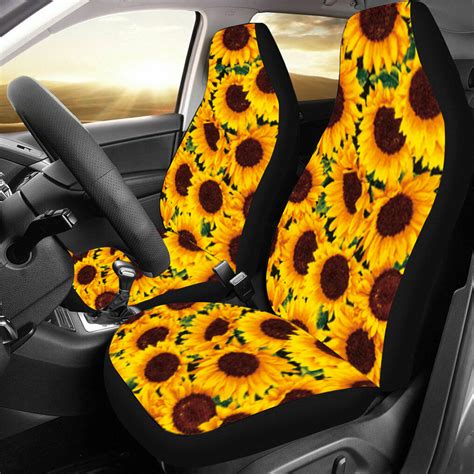 Maybe you would like to learn more about one of these? Sunflower Printed Car Front Seat Car Seat Protector Car ...