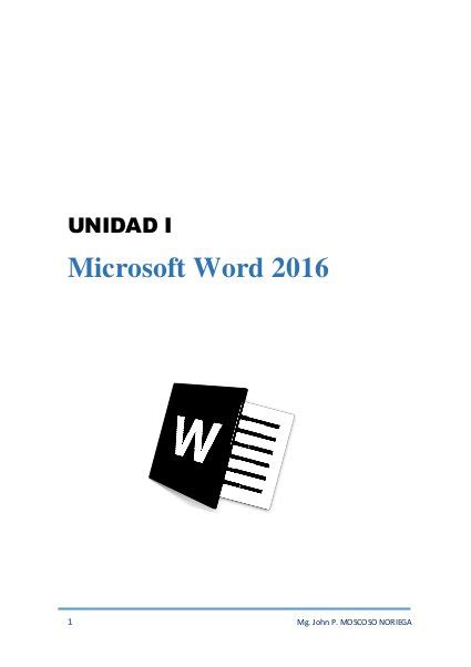 Manual De Microsoft Word 2016 1pdf