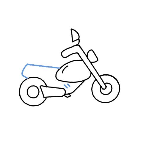 How To Draw A Motorcycle Step By Step Easy Drawing Guides Drawing