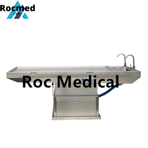 Multi Functional Dissecting Corpse Height Adjustable Necropsy Funeral Washing Table Autopsy