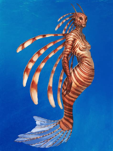 Artstation Lionfish Mermaid