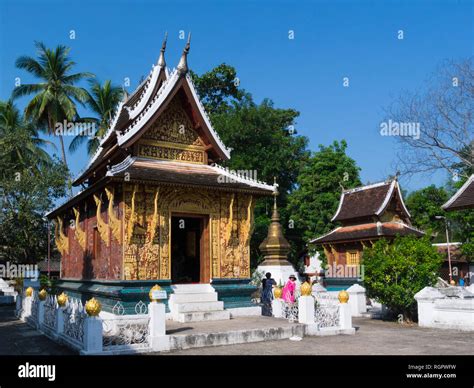 Wat Xieng Thong A Buddhist Temple In Luang Phrabang Laos One Of The
