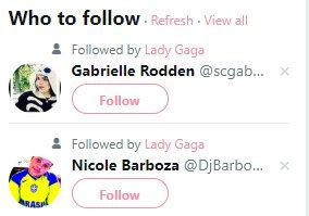 Tw Pornstars Ssbbw Celestica Twitter How Tf Did Y Ll Get Followed By Lady Gaga