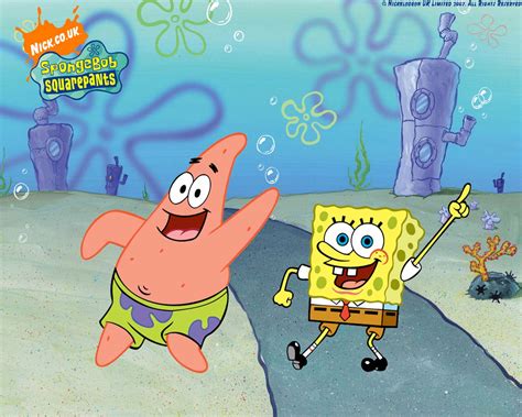 Spongebob Squarepants And Patrick Star Dancing On The Street Wallpapers