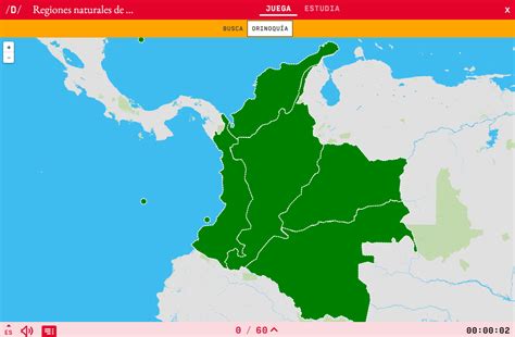 Mapa para jugar. ¿Dónde está? Regiones naturales de ...