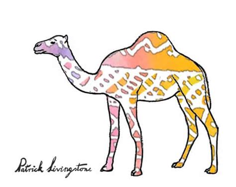 Click on the camel to go to camel science facts! How to draw a Dromedary Camel step by step - Easy Animals ...
