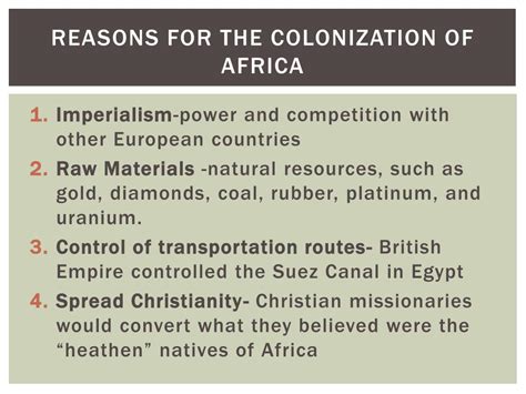 Ppt European Colonization Of Africa Powerpoint Presentation Free Download Id2575769