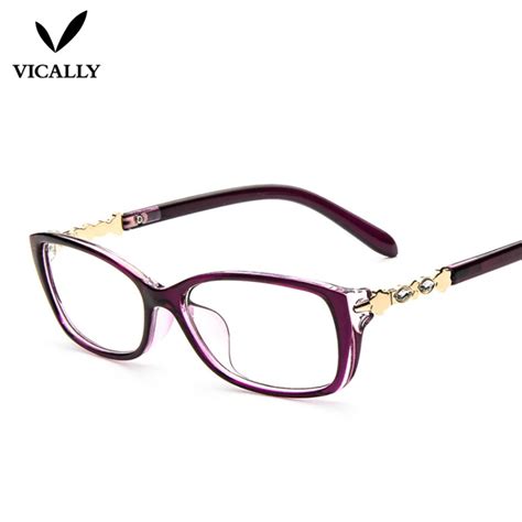 Newest Eyeglasses Frame Optical Glasses Crystal Eyeglass Frames Brand Female Clear Lens Glasses