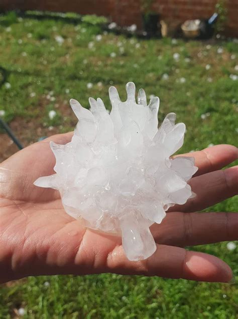 Hailstorm In Australia Brought Down These Gigantic Spiked Balls Of Icy