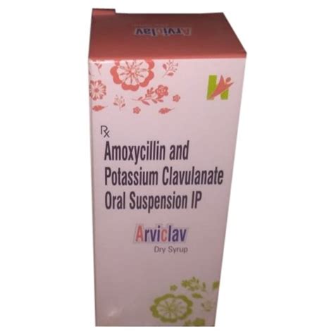 Amoxicillin Potassium Clavulanate Oral Suspension Ip Dry Syrup