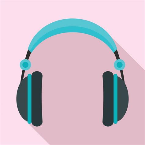 Rock Headphones Icon Flat Style 14610326 Vector Art At Vecteezy