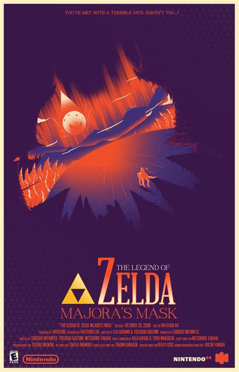 These Fan Made Ocarina Of Time And Majoras Mask Posters Are Stunning