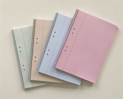 Spiral Notebook Paper 4 Pack Mead Spiral Notebooks 1 Subject Wide