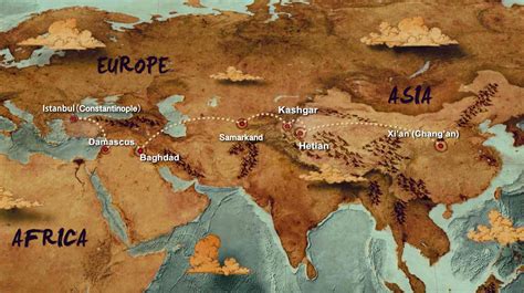 Classical Era Silk Road Map