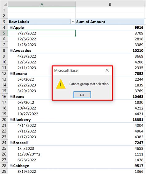 Fix Cannot Group Dates In Pivot Table 4 Possible Solutions Exceldemy