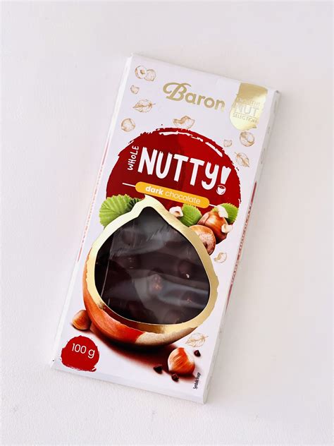 czekolada baron whole nutty dark 100g kawy słodycze chemia