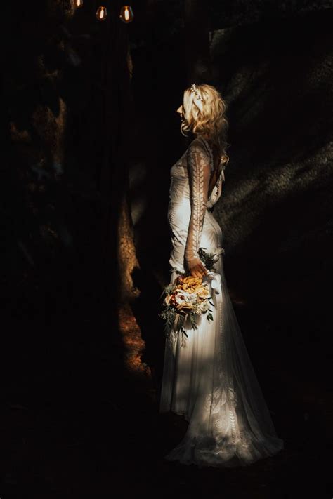 forest fairy tale wedding at koerner s pub in vancouver junebug weddings boho bridal gowns