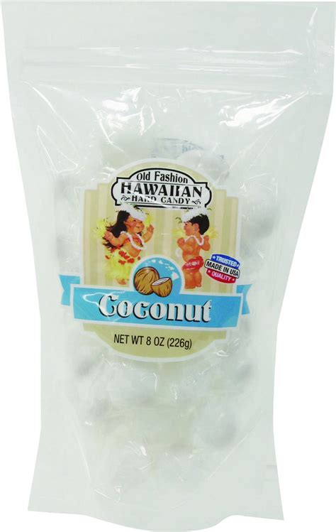 Hawaii Hard Candy Coconut 4 Bags 8 Oz Each