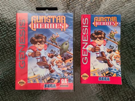 Custom Made Gunstar Heroes For The Sega Genesis Etsy
