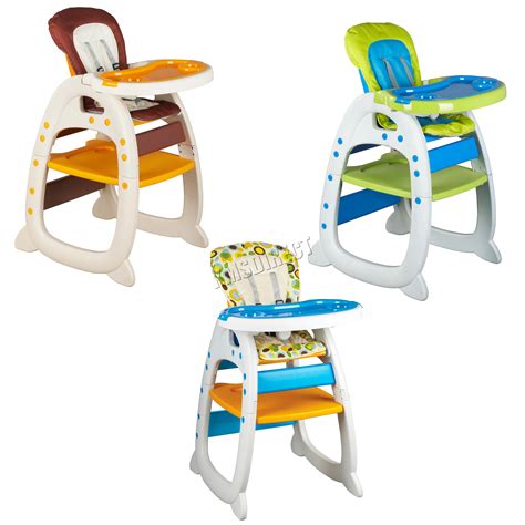 Use it as a high chair or convert it into a play toy chair. FoxHunter Baby Highchair Infant High Feeding Seat 3in1 ...