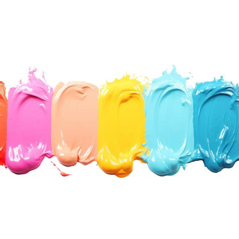 Colorful Paints Isolated 27849826 Png