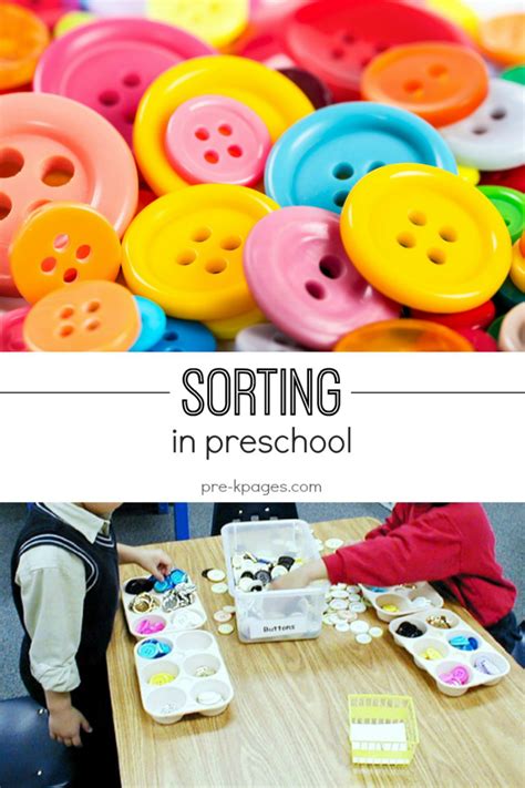 Preschool Sorting Activities