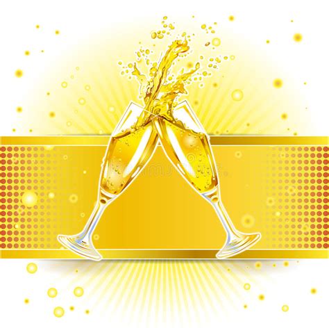 Champagne Celebrate Background Stock Vector Illustration Of Toast Glass 17693008