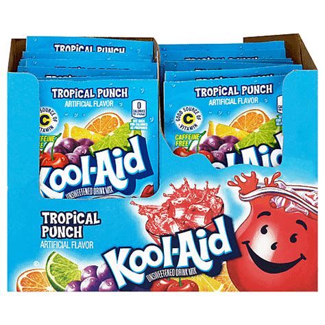 Kool Aid Drink Mix Tropical Punch Powdered Drinks And Mixes Foodtown