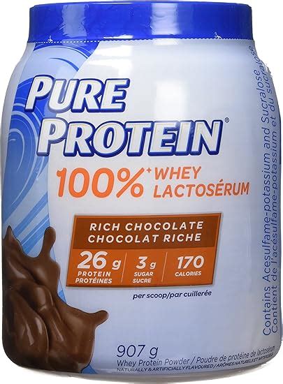Pure Protein Powder Whey Great For Shakes Rich Chocolate G