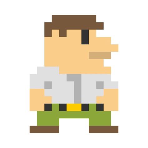 Pixelated Cartoon Characters Peter Griffin
