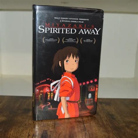 Spirited Away Vhs Miyazaki 2001 Disneystudio Ghibli Anime Black