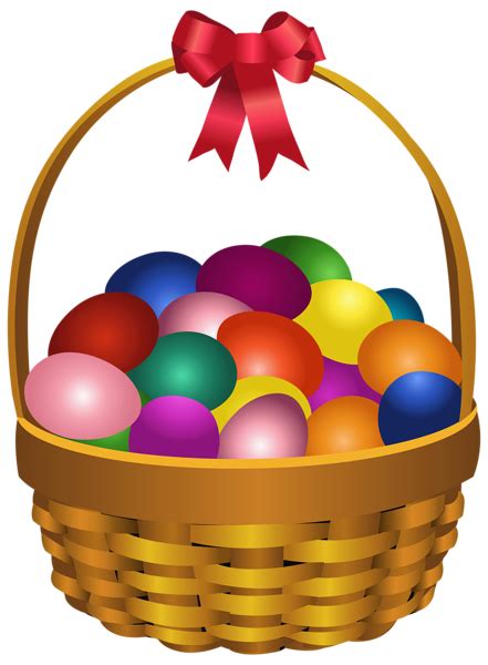 Easter Eggs In Basket Transparent Png Clip Art Image Easter Pictures
