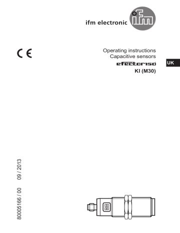 Ifm Ki Capacitive Sensor Operating Instructions Manualzz
