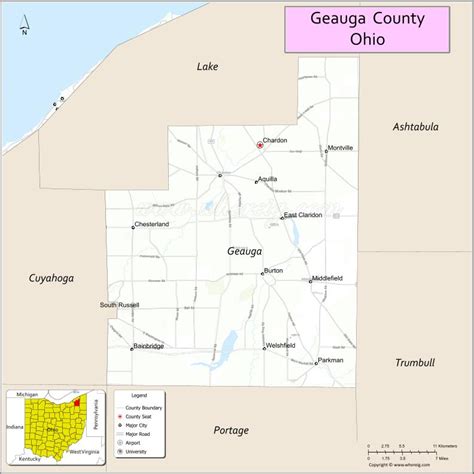 Map Of Geauga County Ohio