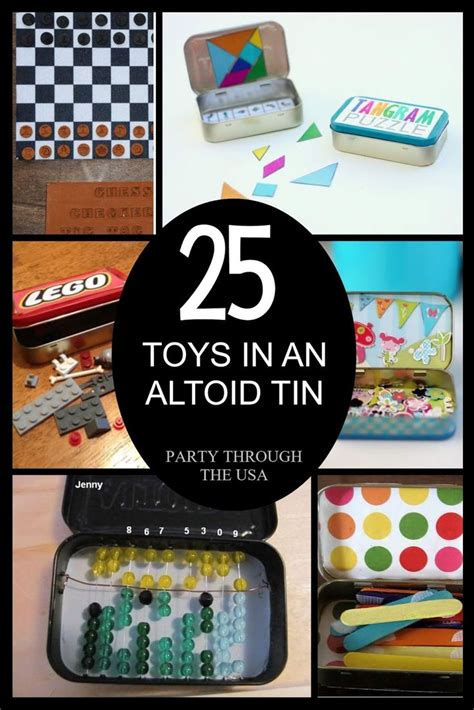 25 Toys In An Altoid Tin Mint Tin Crafts Diy Travel Toys Diy Boy Ts