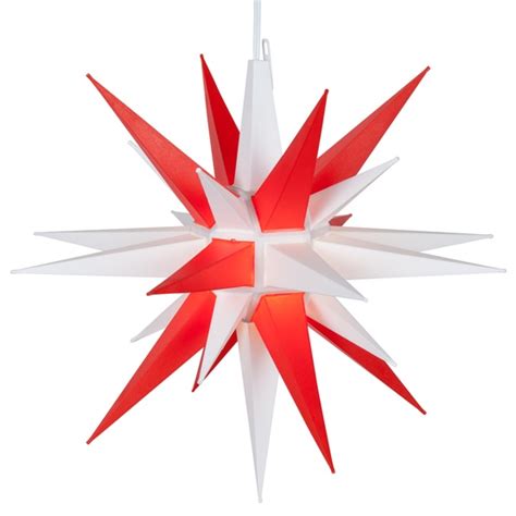 Moravian Stars 14 Red And White Led Moravian Star