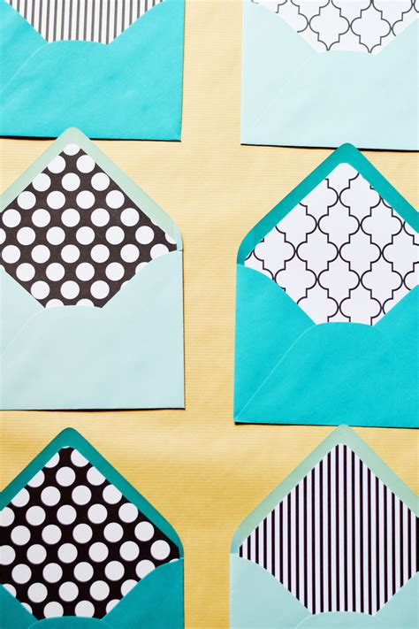 Diy Envelope Liners 7 A Touch Of Teal