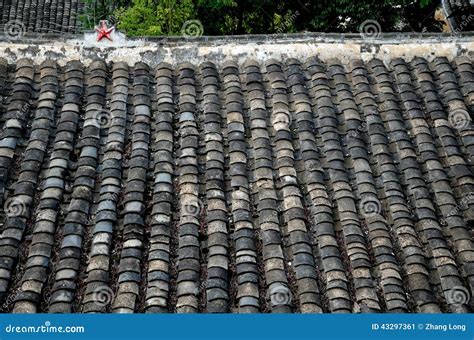 Chinese Style Roof Tiles Stock Image Image Of Mosaic 43297361