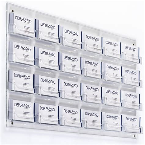 Buy desktop business card holder and get the best deals at the lowest prices on ebay! Clear 24-Pocket Wall Business Card Holder | Acrylic