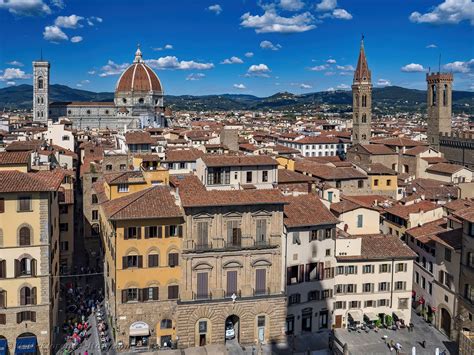 views of florence from arnolfo tower of the palazzo vecchio