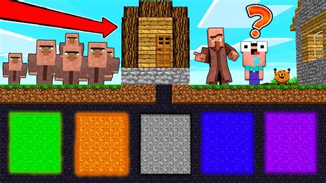 Noob Found Secret Portal Under Villager House In Minecraft Youtube