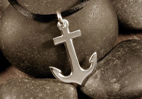Anchor Pendant Sterling Silver Or 14k Multiple Sizes — Designs By Sandr