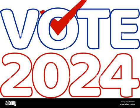 Presidential 2024 Election Year Usa Election Banner Inviting To Vote