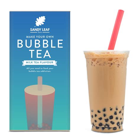 buy sandy leaf farm bubble tea making kit milk tea flavour includes everything you need to
