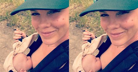 Multi Tasking Mama Singer Pink Shares A Photo Of Herself Breastfeeding