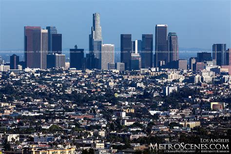 Los Angeles Skyline From The Hollywood Hills Los