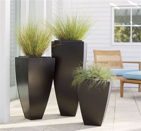 Bronze 26 5 Tall Tapered Planter Outdoor Planters Planters Diy Planters Indoor