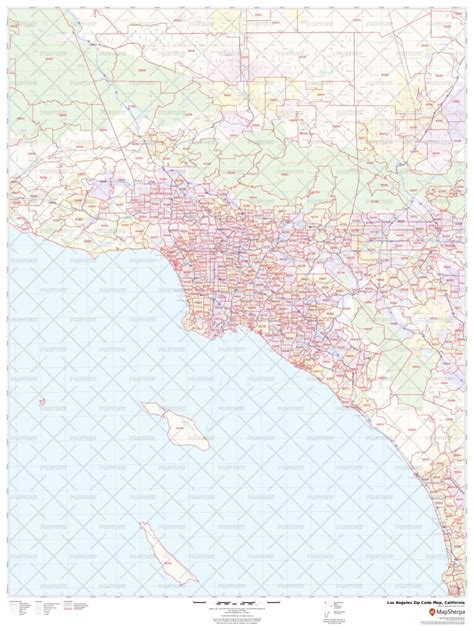 Los Angeles County Zip Code Map Pdf United States Map