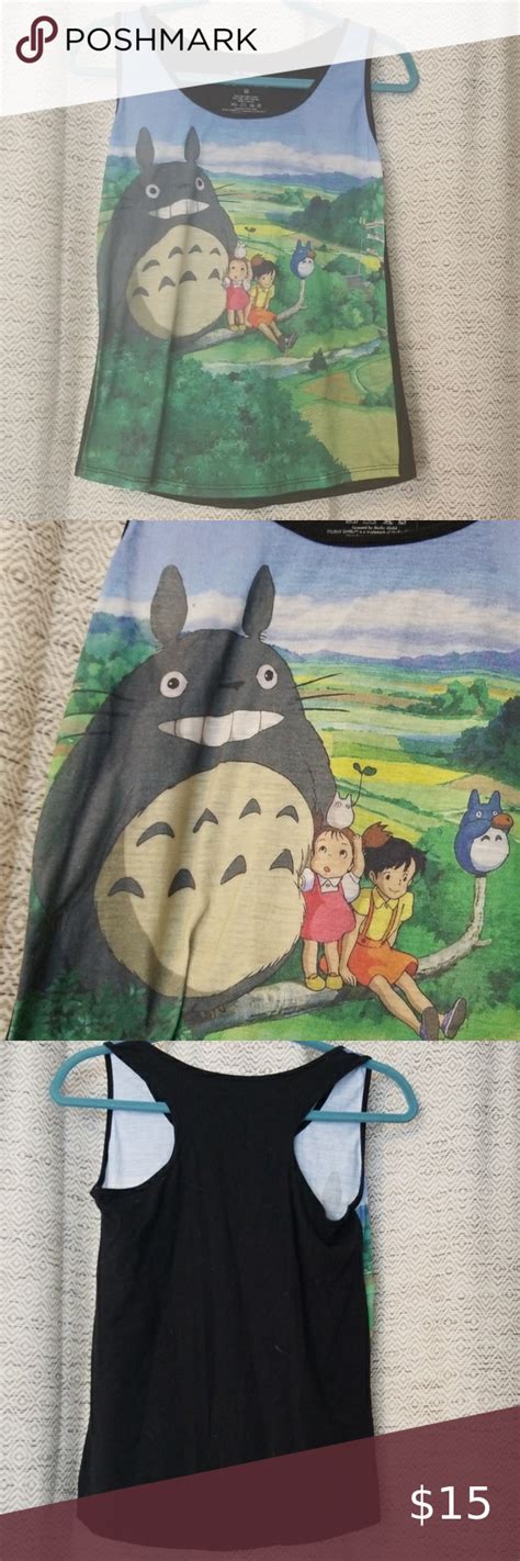 Totoro Tank Top Studio Ghibli My Neighbor Totoro My Neighbor Totoro Studio Ghibli Tank Tops