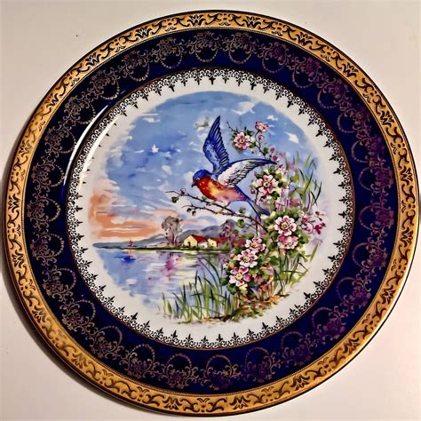 Hd Wallpaper Porcelain Plate Hand Painted Hand Painted French
